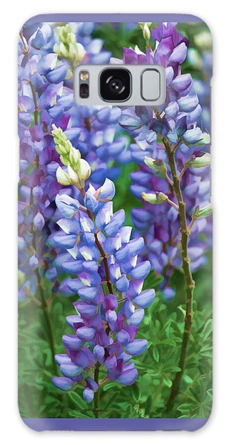 Wildflowers Galaxy Case featuring the photograph Dancing Lupines - Spring in Central California by Ram Vasudev