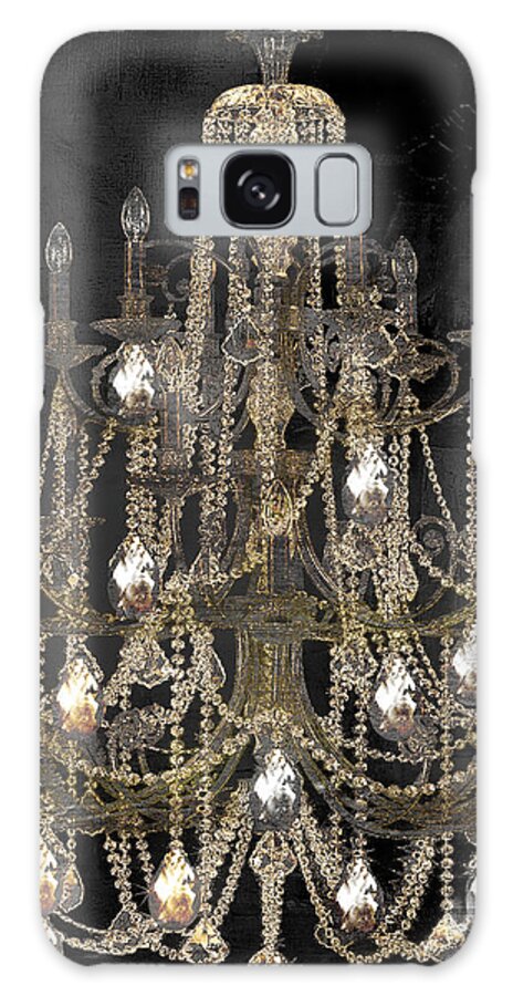 Chandelier Galaxy Case featuring the painting Lit Chandelier by Mindy Sommers