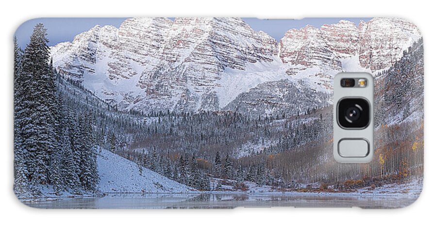 Dawn At Maroon Bells 2 Galaxy Case featuring the photograph Dawn at Maroon Bells 2 by Jemmy Archer