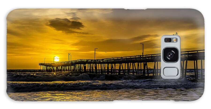 Virginia Galaxy S8 Case featuring the photograph Dawn at the Virginia Pier by Nick Zelinsky Jr