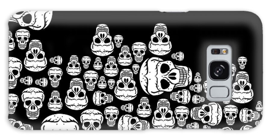 Halloween Galaxy Case featuring the digital art Day Of The Dead by Mark Ashkenazi