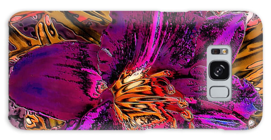 Flower Galaxy Case featuring the photograph Daylily 16 by James Stoshak