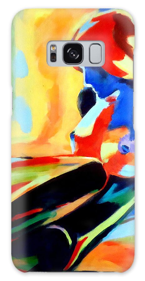 Nudes Paintings For Sale Galaxy Case featuring the painting Dazzling figure by Helena Wierzbicki
