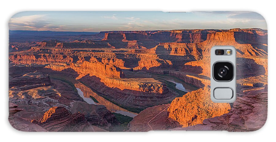 Dead Horse Point Galaxy Case featuring the photograph Dead Horse Point Sunrise Panorama by Dan Norris