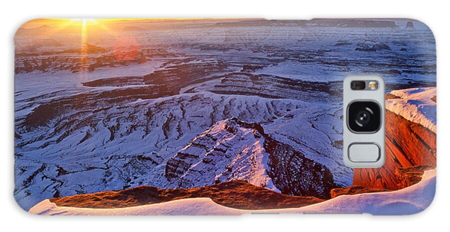 Moab Galaxy Case featuring the photograph Deadhorse Point Sunburst by Dan Norris