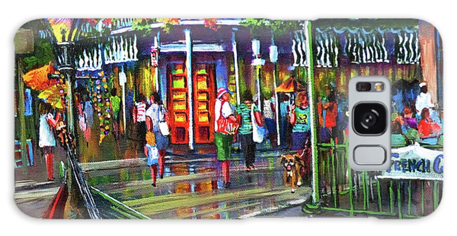 New Orleans Art Galaxy Case featuring the painting Decatur Street by Dianne Parks