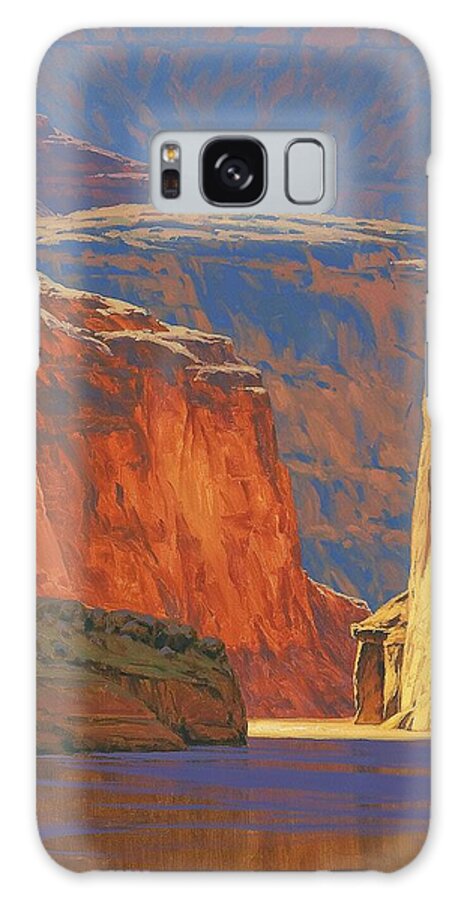 Grand Canyon Galaxy Case featuring the painting Deep in the Canyon by Cody DeLong
