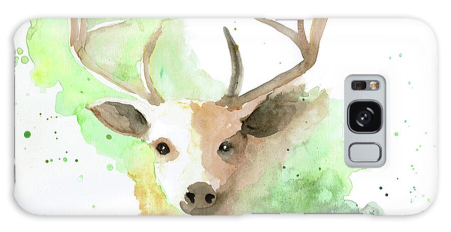 Deer Galaxy Case featuring the painting Deer by Emily Page
