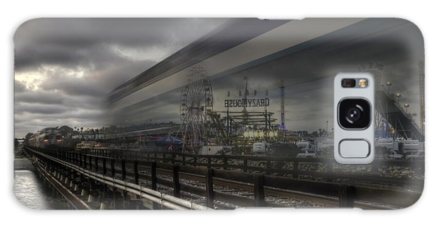 Amtrak Galaxy Case featuring the photograph Del Mar Train by Dusty Wynne