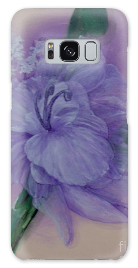 Flower Galaxy Case featuring the painting Delicacy by Saundra Johnson