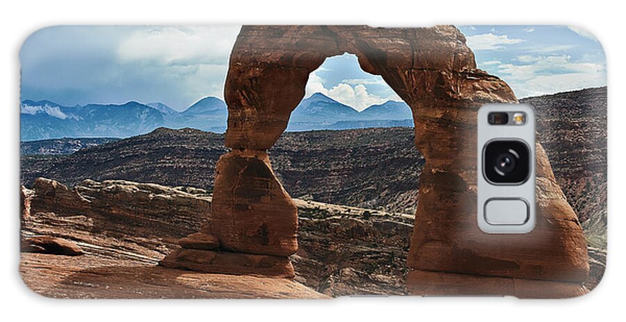 Desert Galaxy Case featuring the photograph Delicate Arch by John Christopher