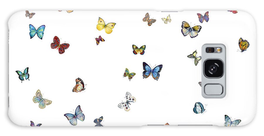 Butterflies Galaxy Case featuring the painting Delphine by Amy Kirkpatrick