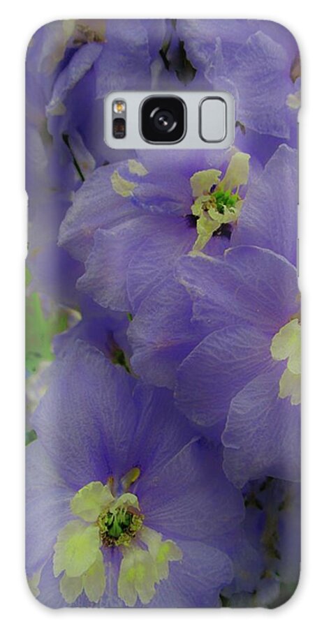Delphinium Galaxy Case featuring the photograph Delphinium Blues by Sharon Ackley