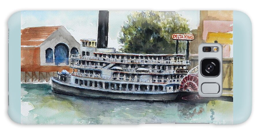 Steam Boat Galaxy Case featuring the painting Delta King by William Reed