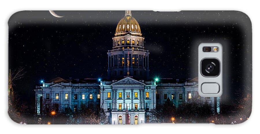 Denver Galaxy Case featuring the photograph Denver Capital Nights by Darren White
