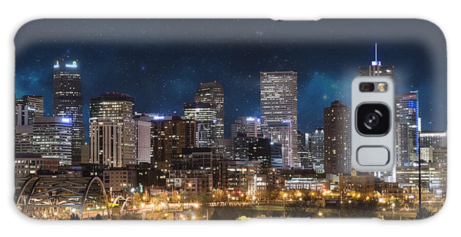 America Galaxy Case featuring the photograph Denver Under a Night Sky by Juli Scalzi