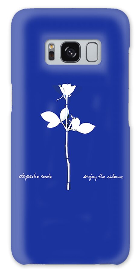 Depeche Mode Galaxy Case featuring the digital art Enjoy The Silence Blue by Luc Lambert