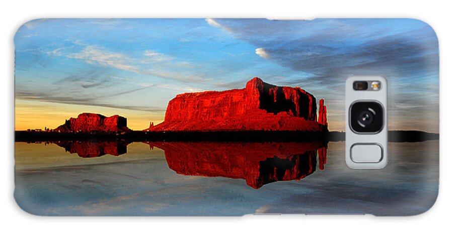 Monument Valley Galaxy Case featuring the photograph Desert Mirror by Harry Spitz