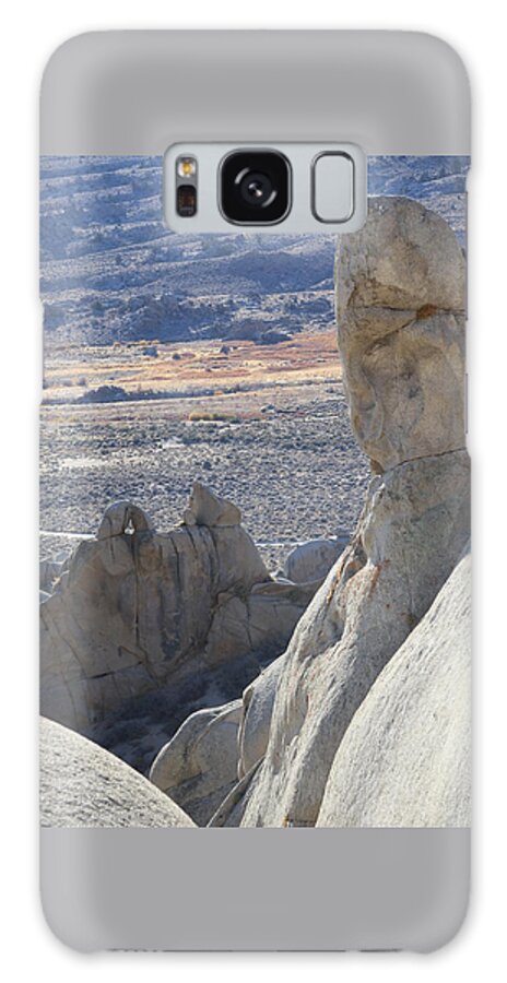 Boulders Galaxy Case featuring the photograph Desert Rocks with a View by Tammy Pool