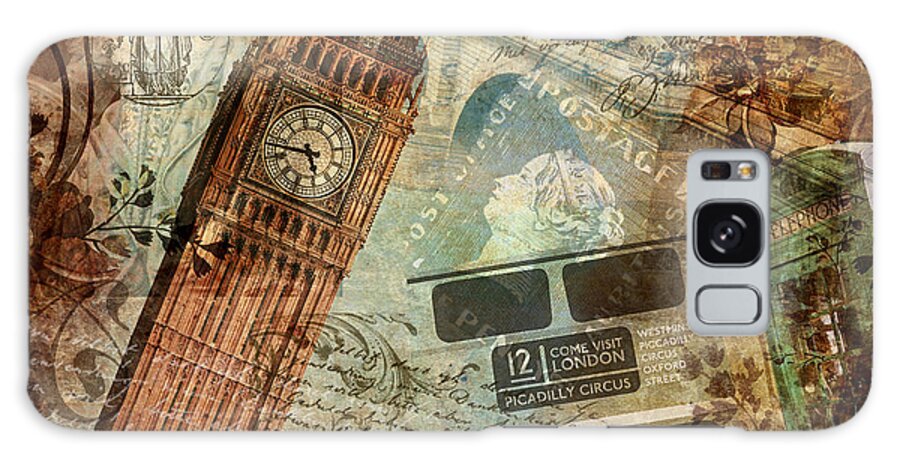London Galaxy Case featuring the painting Destination London by Mindy Sommers
