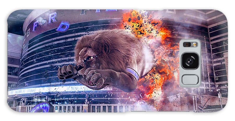 Comerica Park Galaxy Case featuring the photograph Detroit Lions at Ford Field 2 by Nicholas Grunas