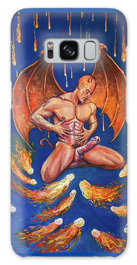 Devil Galaxy Case featuring the painting Devil's Delight by Marc DeBauch