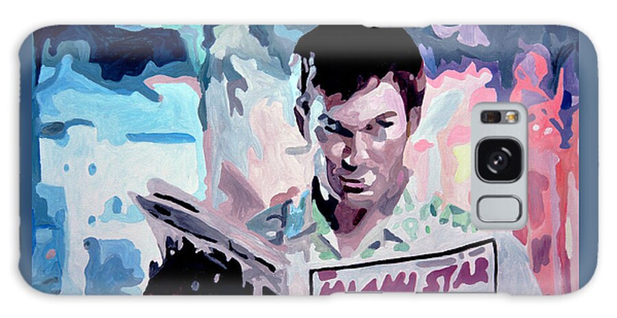 Dexter Galaxy Case featuring the painting Dexter Morgan by Anastasiia Antonova