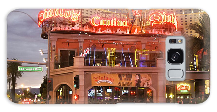 America Galaxy Case featuring the photograph Diablo's Cantina in Las Vegas by RicardMN Photography