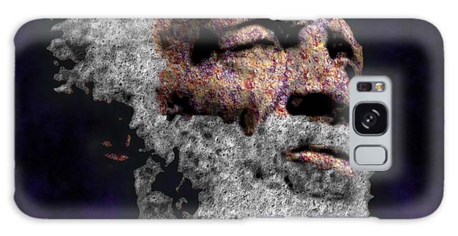 Faces Galaxy Case featuring the digital art A Portrait of Dick Gregory by Walter Neal