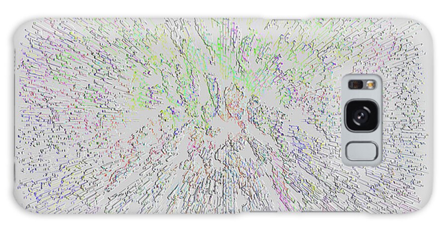 Digital Abstract Graphic Design Galaxy Case featuring the painting Digital Abstract Graphic Design A562016W by Mas Art Studio