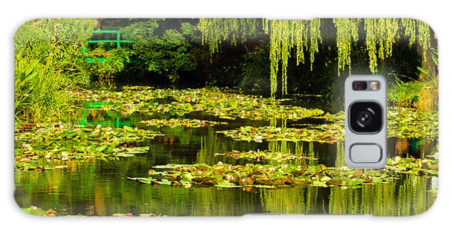 Water Galaxy S8 Case featuring the photograph Digital Paining of Monet's Water Garden by Mary Jane Armstrong