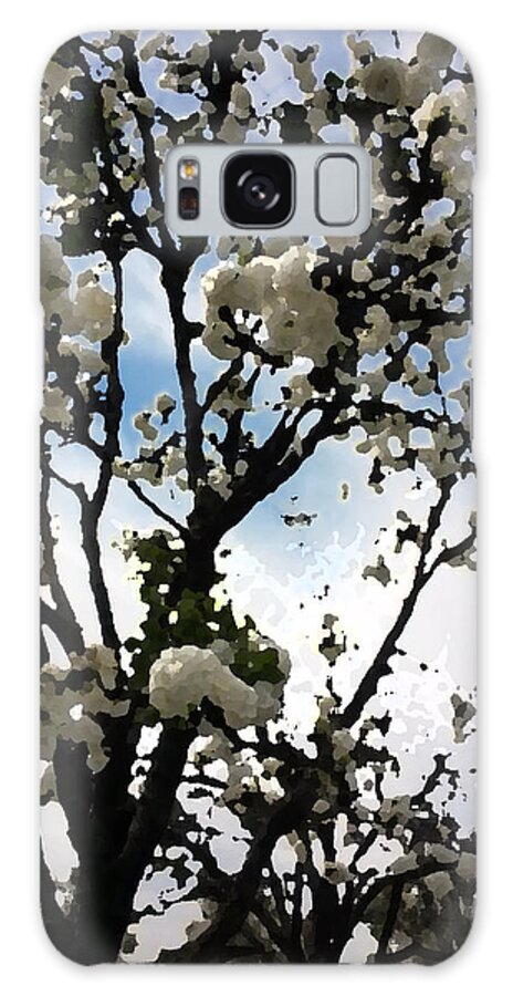 Blossom Galaxy Case featuring the digital art Digital Painting Of Spring Blossoms by Eric Forster