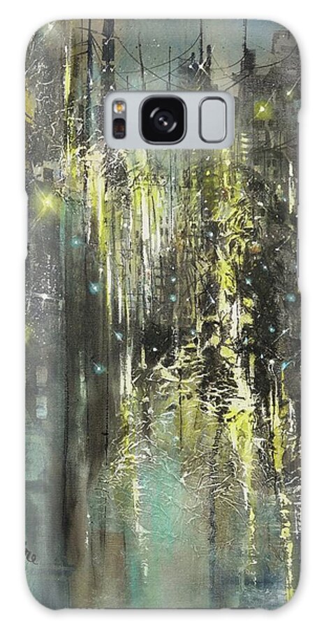Abstract; Abstract Expressionist; Contemporary Art; Tom Shropshire Painting; Shades Of Blue; Modern Art; New York City; Nyc; Lou Reed Song Dirty Boulevard Galaxy Case featuring the painting Dirty Boulevard by Tom Shropshire