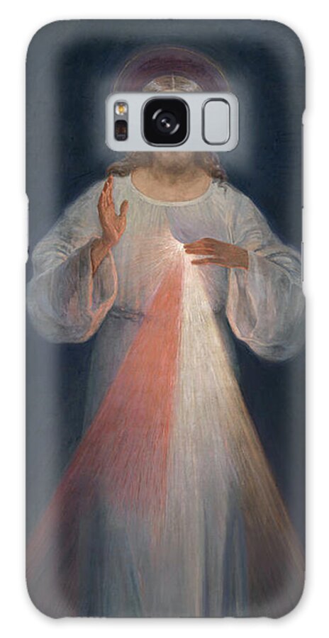 Eugene Kazimierowski Galaxy Case featuring the painting Divine Mercy by Eugene Kazimierowski