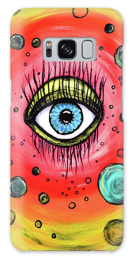 Eye Galaxy Case featuring the painting Do You See by Meghan Elizabeth