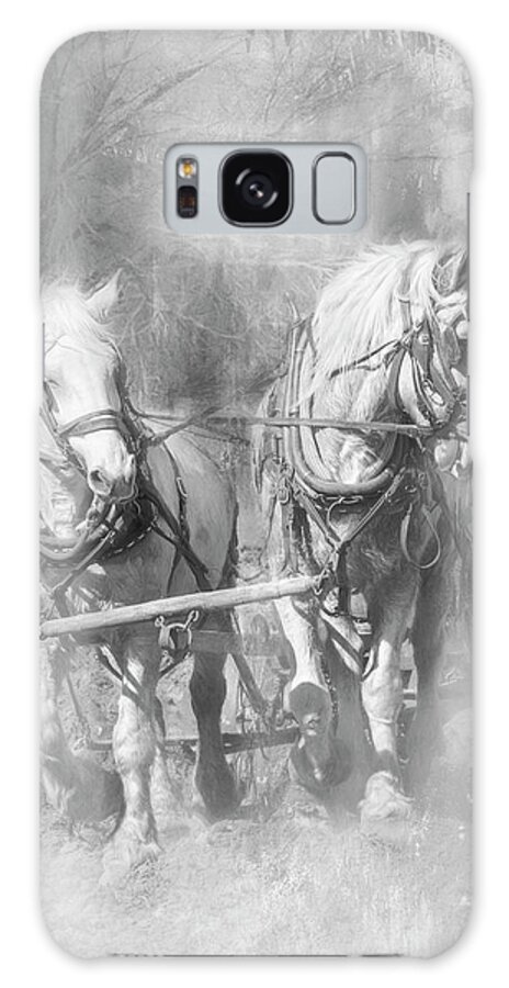 Western Galaxy Case featuring the photograph Doc's Horses by Debra Boucher