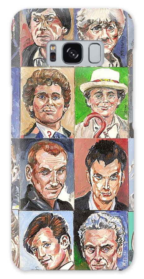 Doctor Who Galaxy Case featuring the painting Doctor Who 1963 to 2017 revised by Bryan Bustard