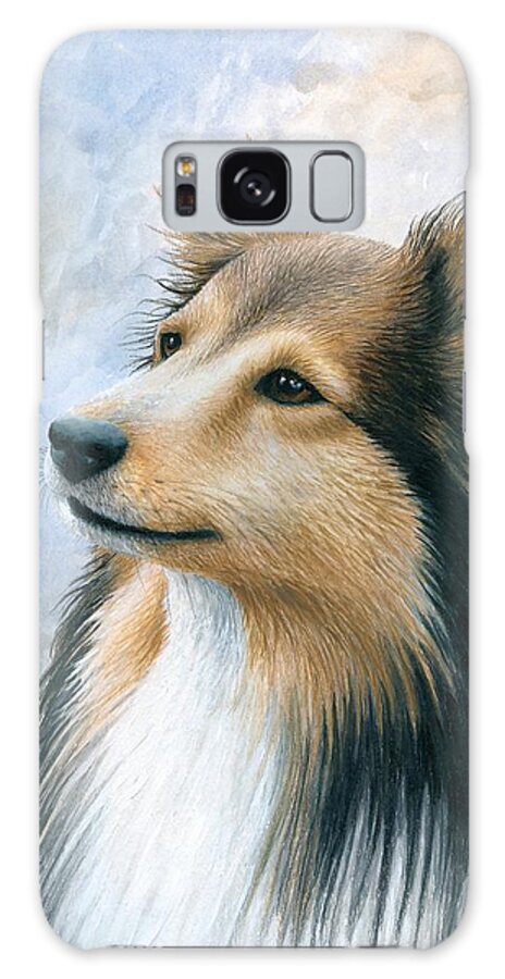 Dog Galaxy Case featuring the painting Dog 122 by Lucie Dumas