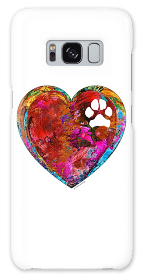 Dog Galaxy Case featuring the painting Dog Art - Puppy Love 2 - Sharon Cummings by Sharon Cummings
