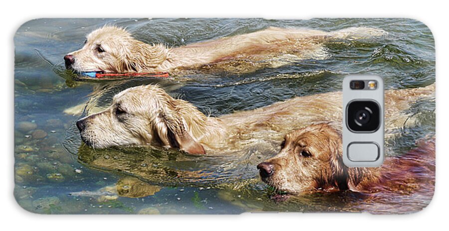 Swimming Galaxy Case featuring the photograph Dogs Are People Too by Lawrence Christopher