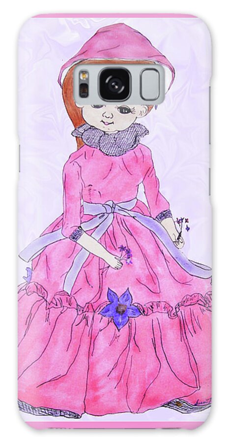 Doll Galaxy S8 Case featuring the painting Doll by Susan Turner Soulis