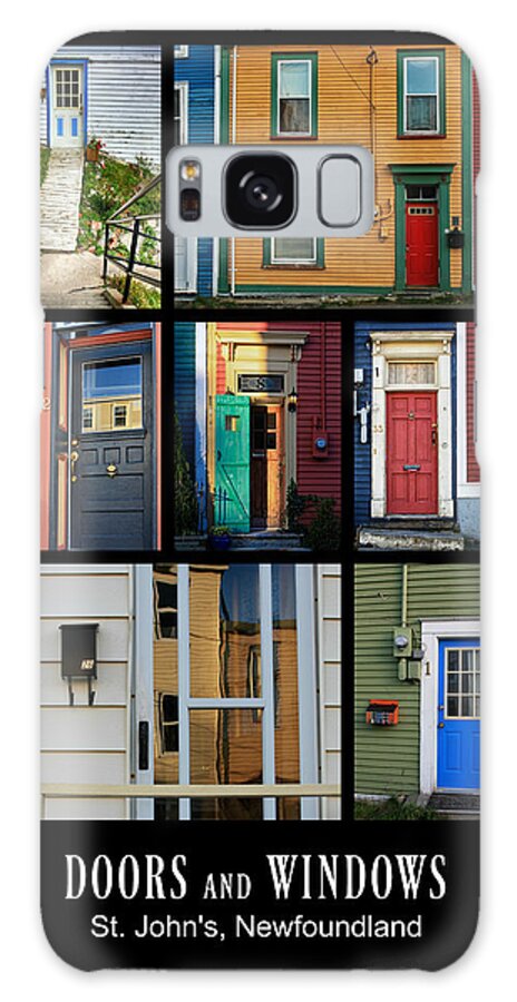 Doors Galaxy Case featuring the photograph Doors and Windows Newfoundland by Tatiana Travelways