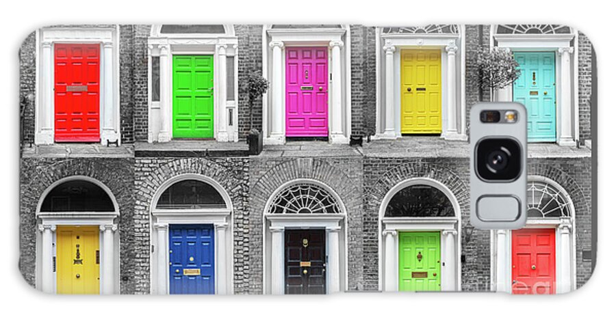 Dublin Galaxy Case featuring the photograph Doors of Dublin by Delphimages Dublin Photography