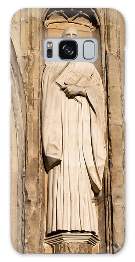 Statue Galaxy Case featuring the photograph Doorway At Norwich Cathedral by Tom Potter