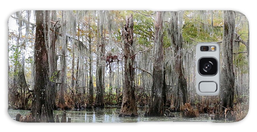 Louisiana Bayou Galaxy Case featuring the photograph Down on the Bayou - Digital Painting by Carol Groenen