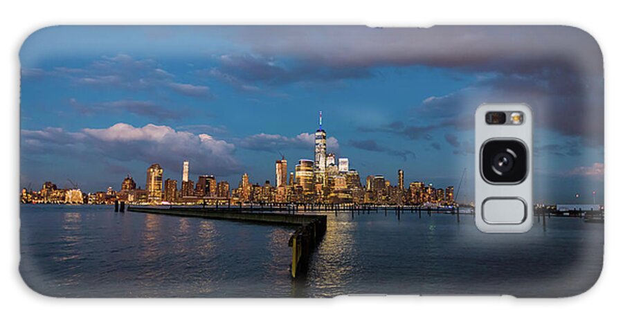 Manhattan Galaxy Case featuring the photograph Downtown Manhattan by Zawhaus Photography