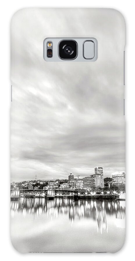 Downtown Portland Galaxy Case featuring the photograph Downtown Portland Oregon Willamette River Waterfront by Dustin K Ryan
