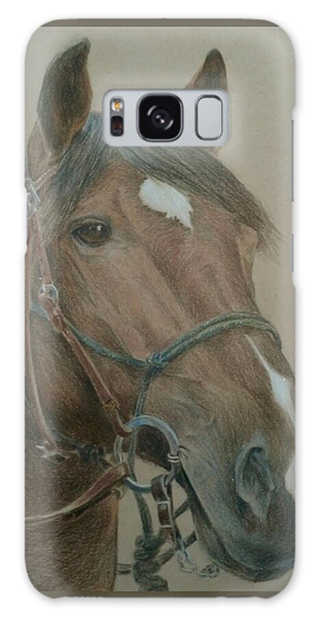 Horse Galaxy Case featuring the painting Dozer by James Andrews