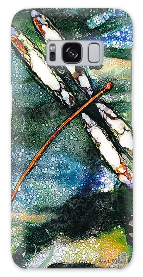 Woolyfrog Galaxy Case featuring the painting Dragon by Jan Killian