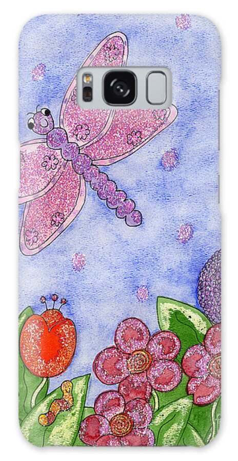 Children's Art Galaxy Case featuring the painting Dragonfly by Vicki Baun Barry